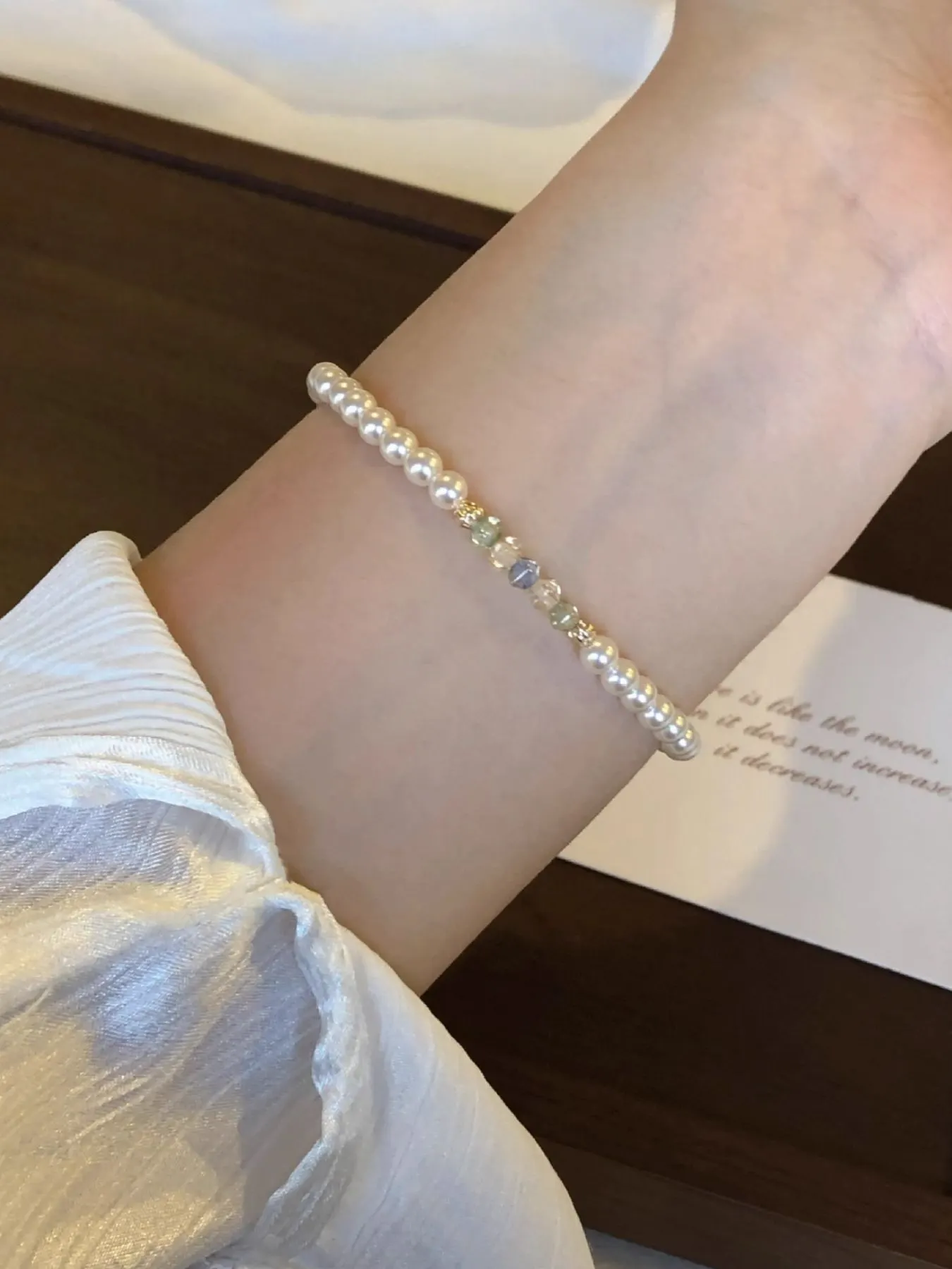 18K Gold-Plated Pearl Bracelet